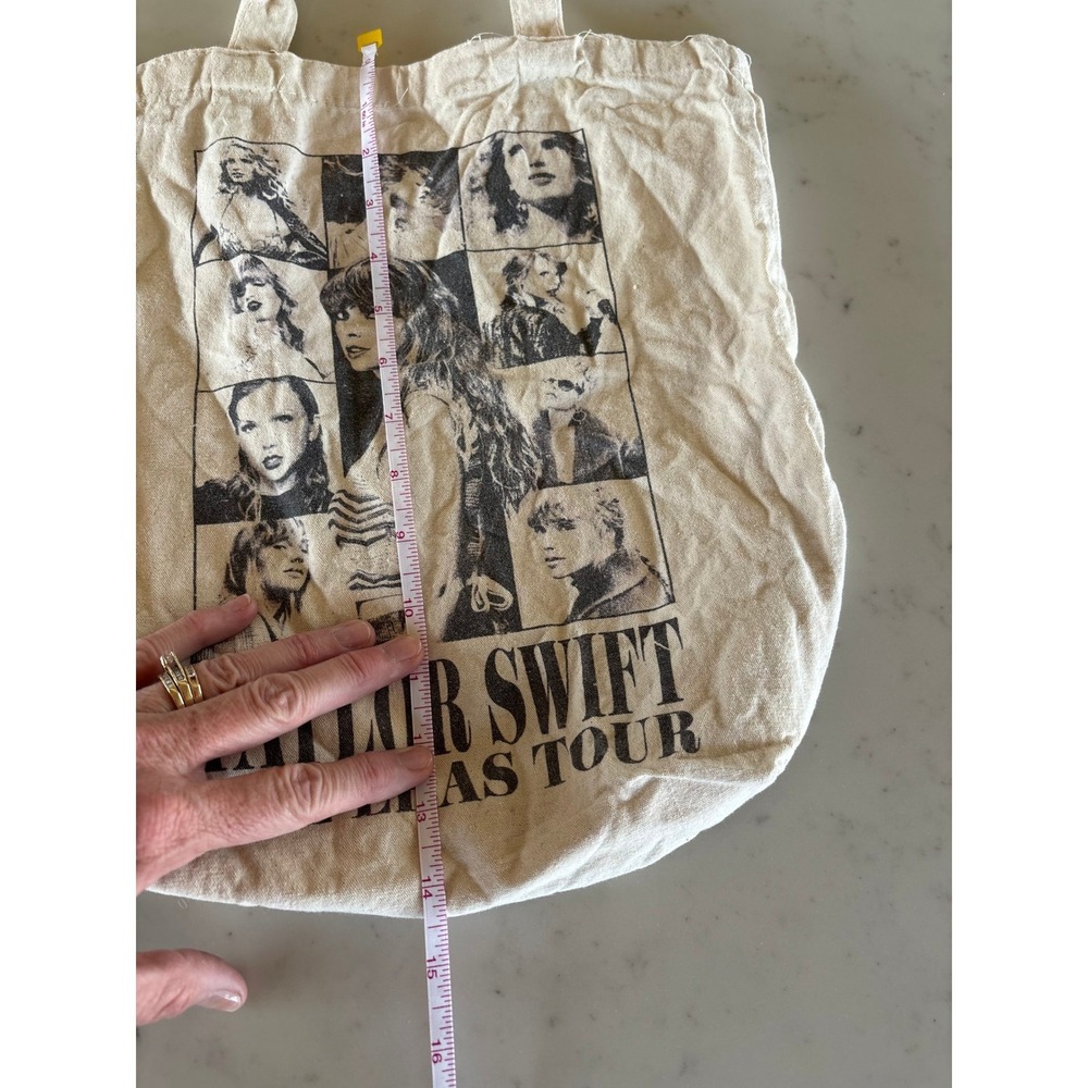 Taylor Swift The Eras Tour Official Merchandise Canvas Tote Bag Cream Multi Era - Picture 5 of 5